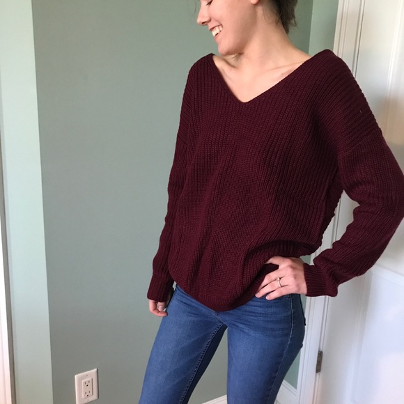 Twist Back Sweater - Picture 2 of 5